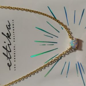 Ettika Gold Plated Opal Necklace
